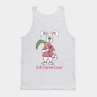 Valentine's Day 24 Carrot Love is Pure Love! Tank Top